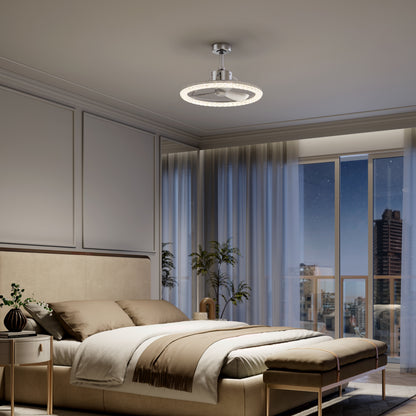 Carat 23" LED Modern Ceiling Fan with Remote Control