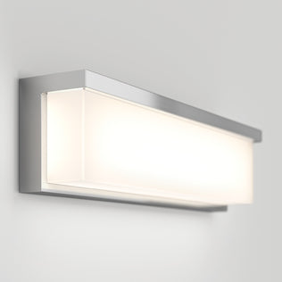 The Artika Bristol modern LED bathroom vanity light 3 CCT features a chrome frame, frosted diffuser, and adjustable color temperatures.