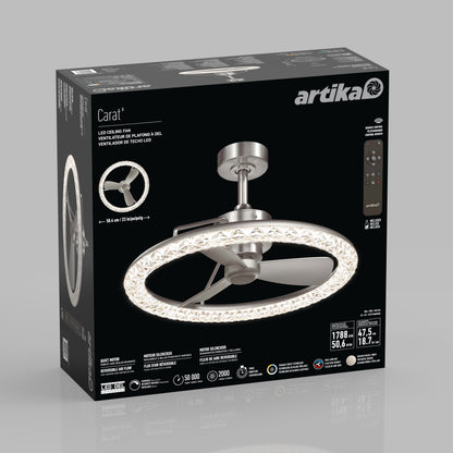Carat 23" LED Modern Ceiling Fan with Remote Control