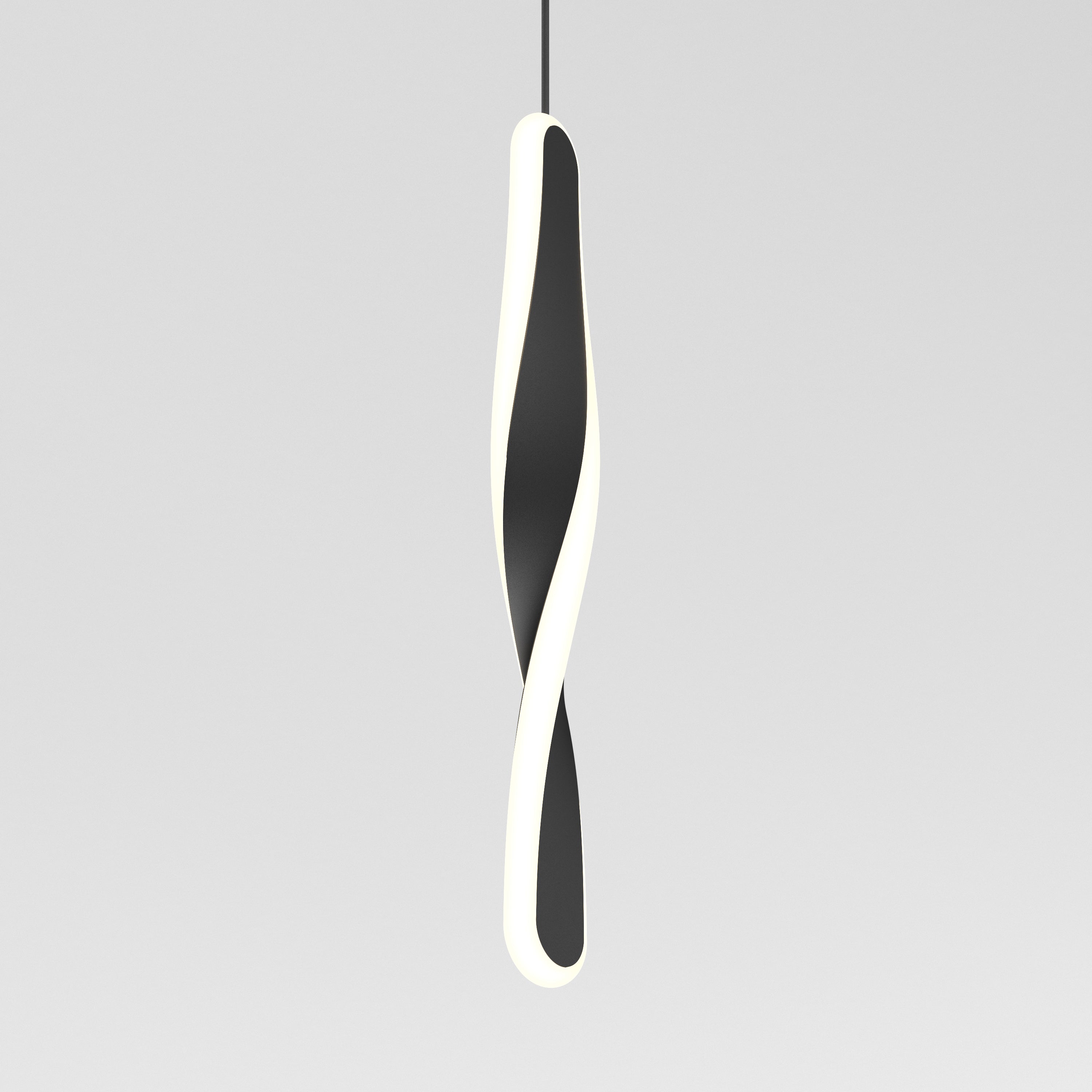 Finley modern LED pendant light 5 CCT Matte in Matte Black