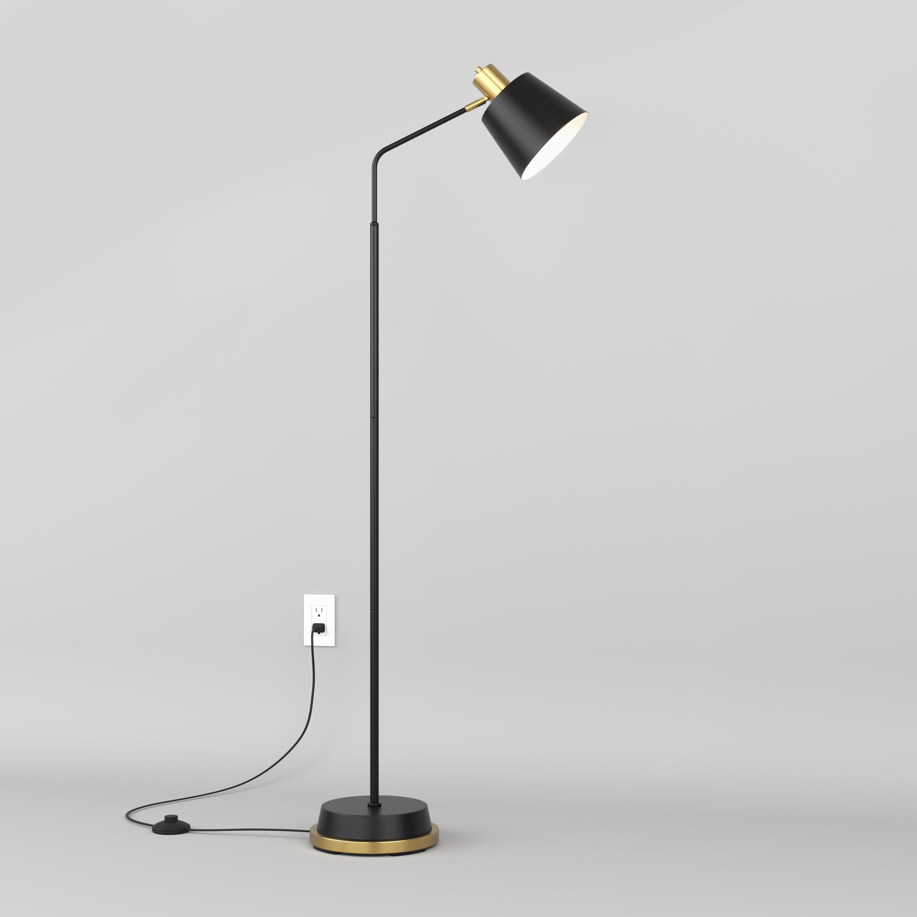 Alton LED modern floor lamp in Black | Artika Canada