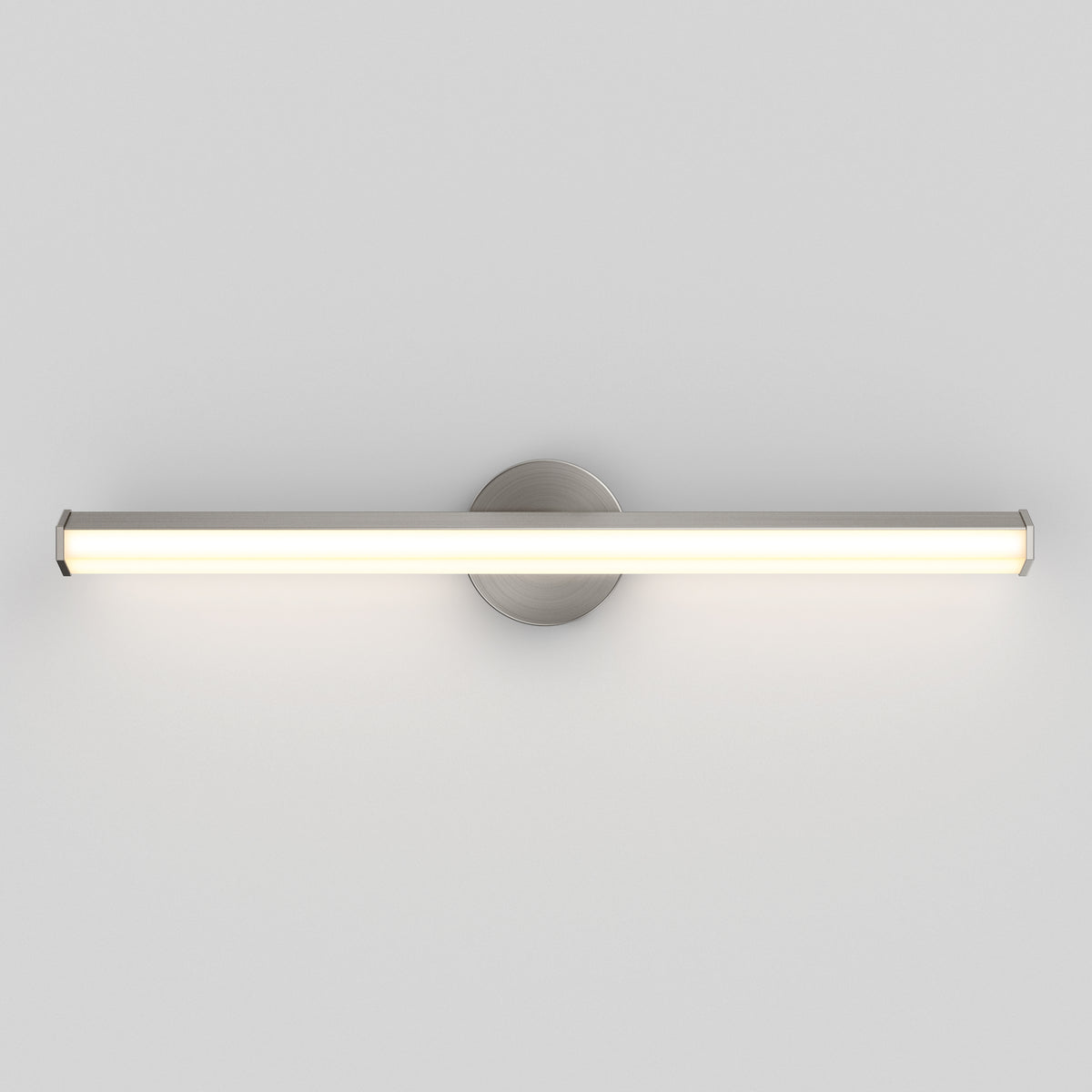 The Artika Ewen 27-in Integrated LED 5-CCT Vanity Light Bar is a modern brushed nickel fixture, perfect for bathroom mirrors, offering adjustable color temperatures to customize your lighting ambiance.