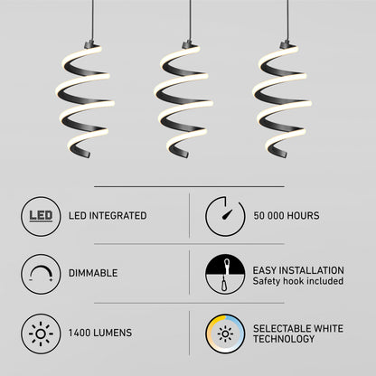 Chorus suspension à 3 Lumières à DEL 5 CCT