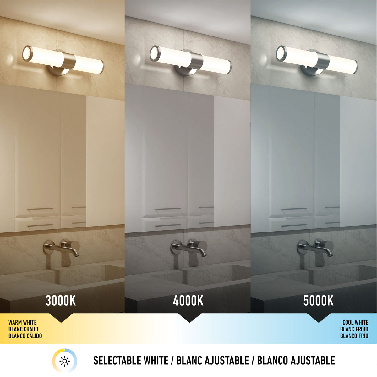 Adina modern bathroom vanity light 3 CCT