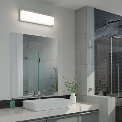 Bristol 18 po (46 cm) luminaire de vanité DEL intégré 3 TCL pour salle de bain