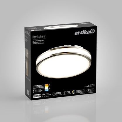Hemisphere 15 in. LED flush mount light 5 CCT