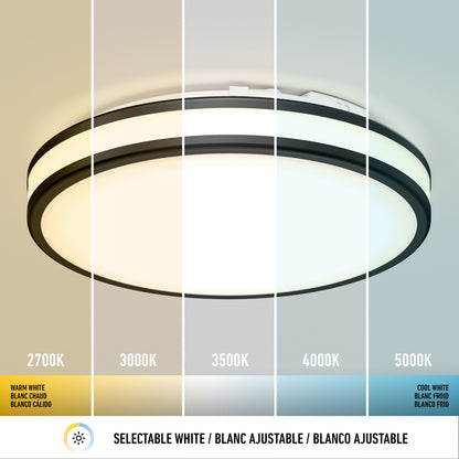 Hemisphere 15 in. LED flush mount light 5 CCT