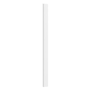 An Artika AXEN Shilap 48 in. white MDF wall panel stands vertically against a plain white background.