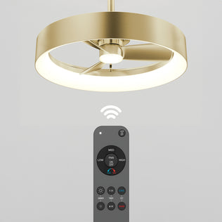 The Artika Austin 23 in. LED modern ceiling fan features a quiet motor for peaceful operation and comes with a remote control for added convenience.