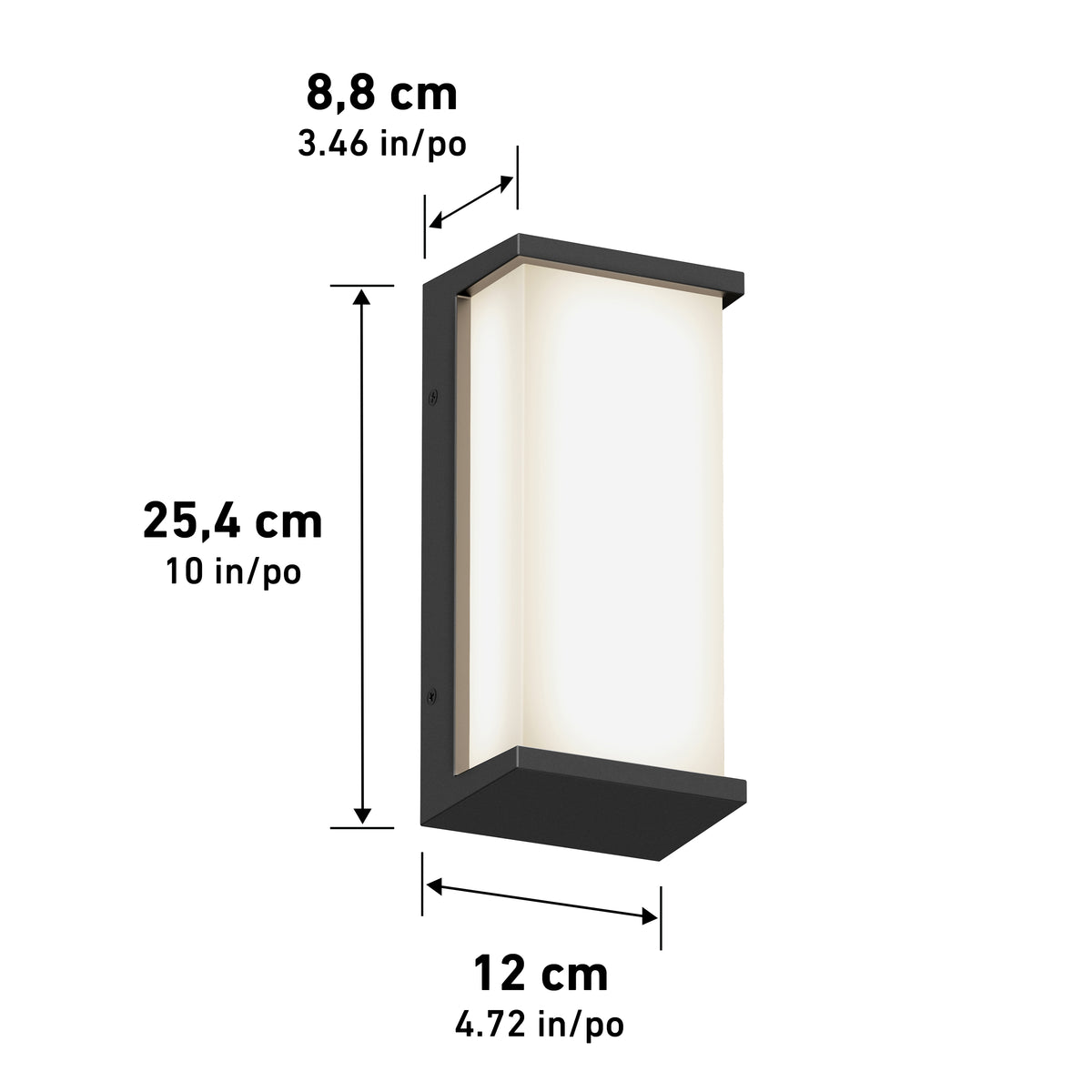 Faro modern LED indoor-outdoor wall light 3 CCT