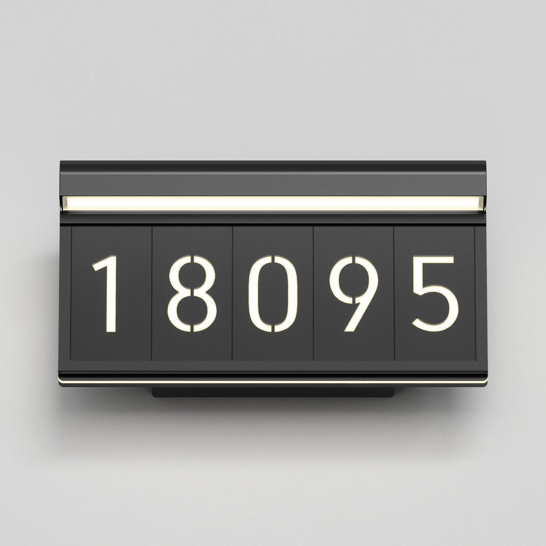 Address Module For Light Bowen modern LED outdoor address wall light in Black | Artika Canada