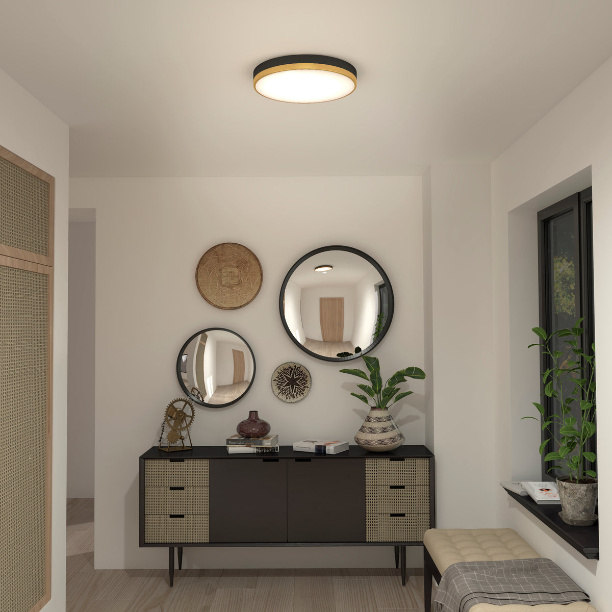Kent luz de techo LED empotrada 38 cm (15 in.)