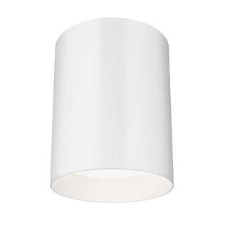 The Artika Radius LED flush mount light 3 CCT is a matte black cylindrical ceiling fixture with a smooth, minimalist design and adjustable color temperature, providing focused downward illumination.