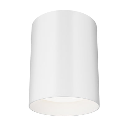 The Artika Radius LED flush mount light 3 CCT is a matte black cylindrical ceiling fixture with a smooth, minimalist design and adjustable color temperature, providing focused downward illumination.