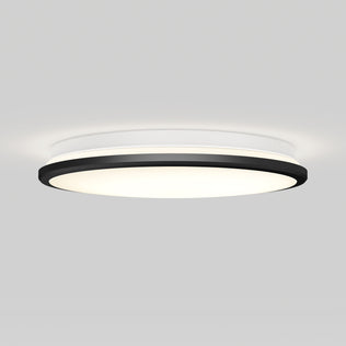 The Artika Vera 13 in. Modern LED Flush Mount features a dimmable white diffuser, black trim, and soft glow for your ceiling.