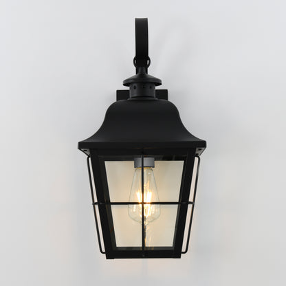 Jatoba outdoor lantern wall light
