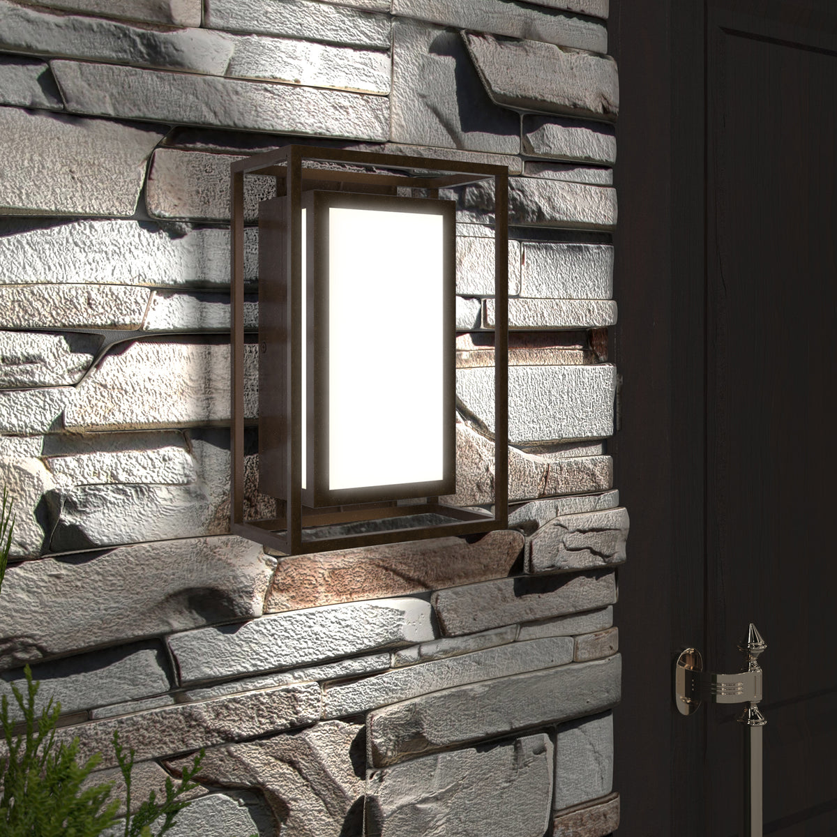 Ghost indoor-outdoor LED wall light