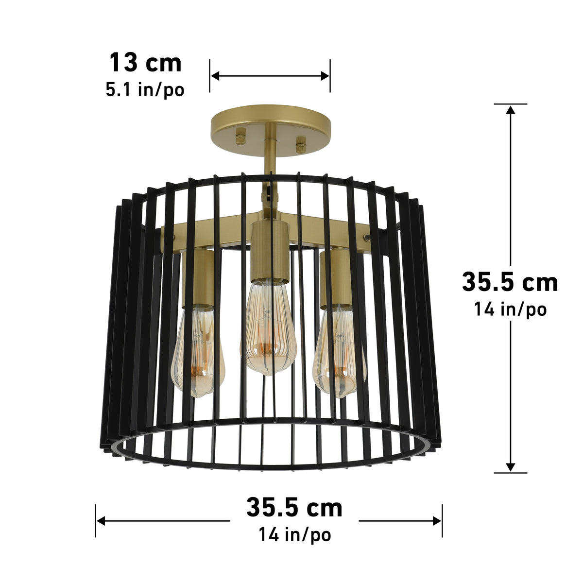 Gatsby 14 in. (36 cm) LED Flush Mount Ceiling Light