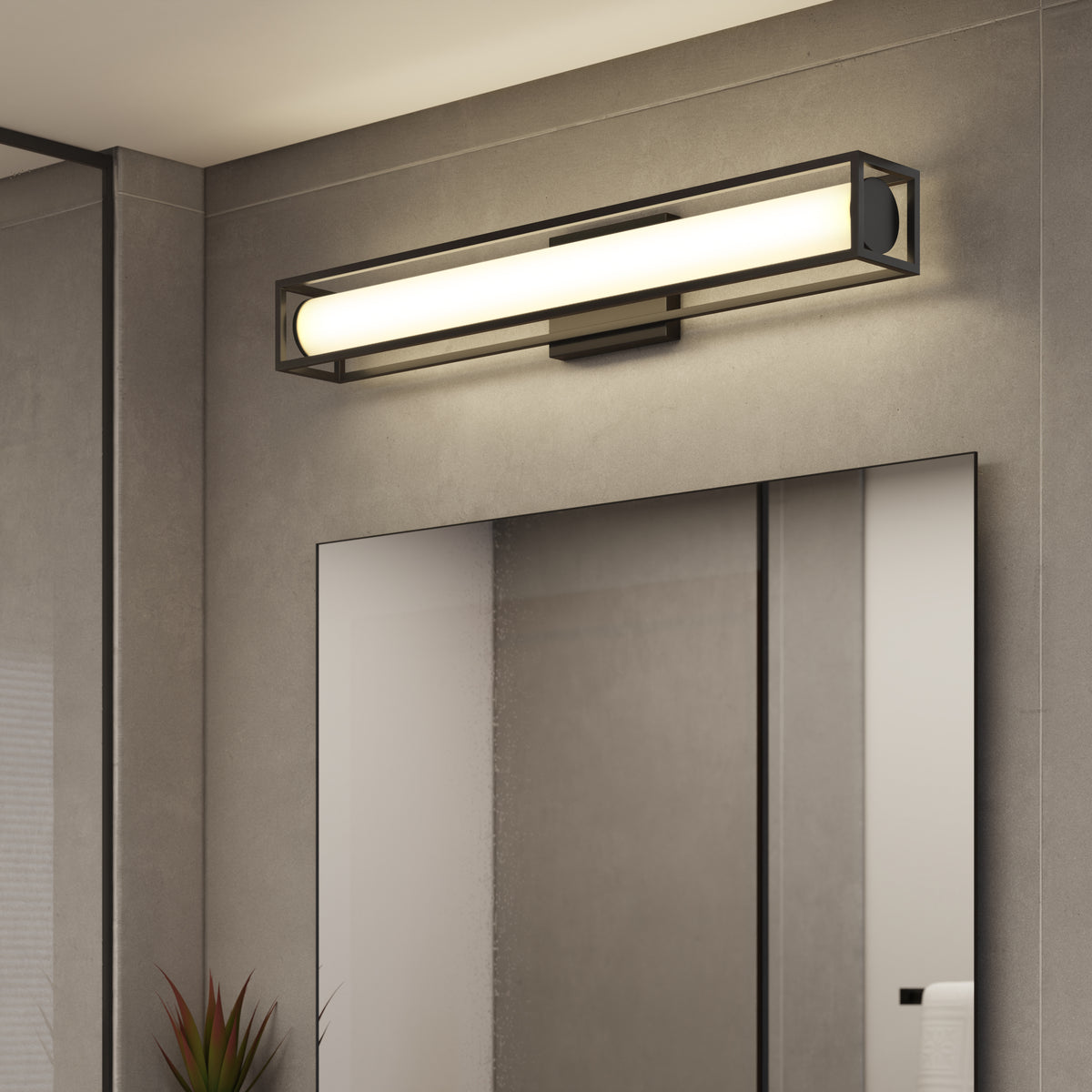 Venicia 27 pulg (69 cm) luminario de baño LED integrado para baño