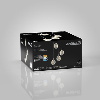 Avalon 4-light LED pendant