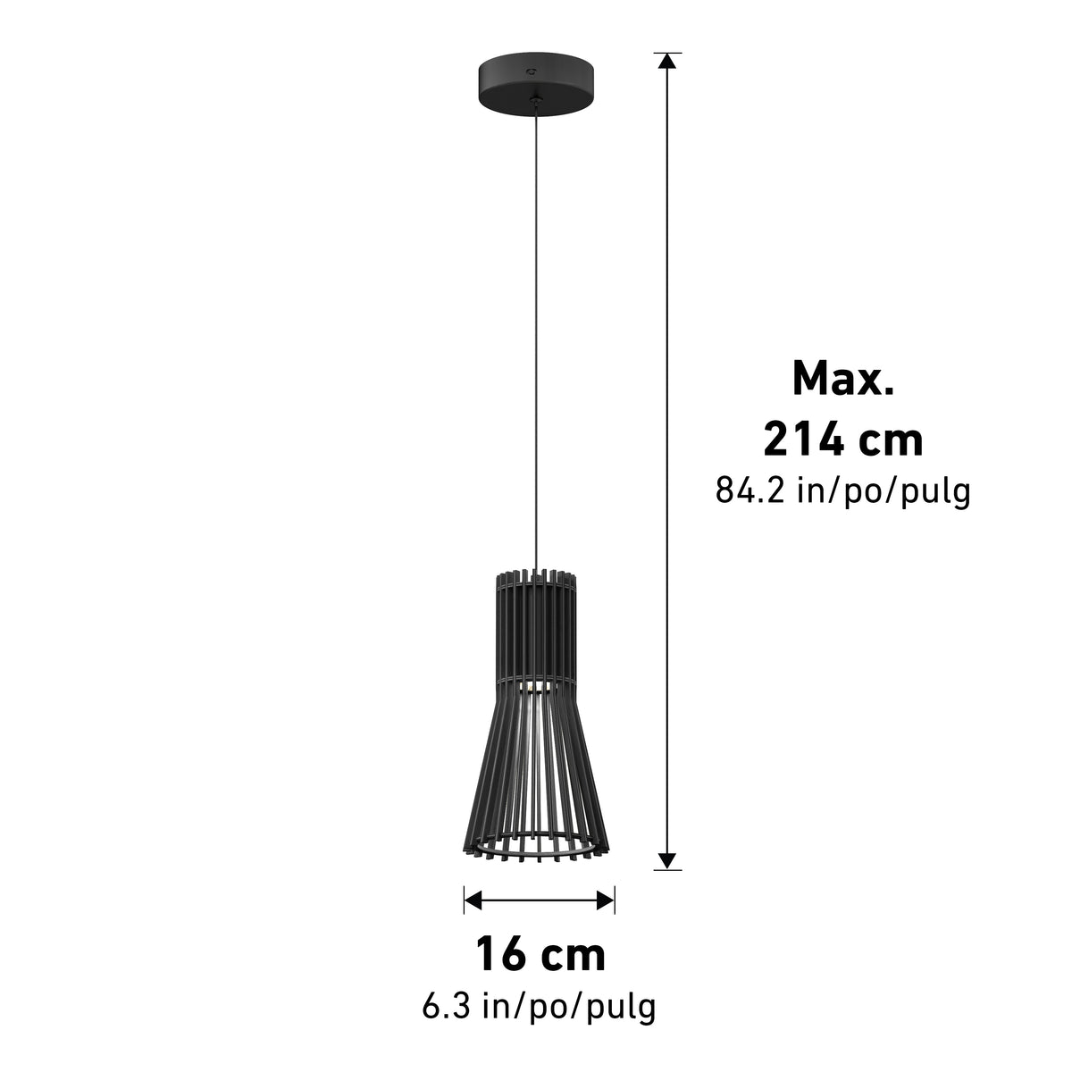 Kiyo modern LED pendant light 3 CCT