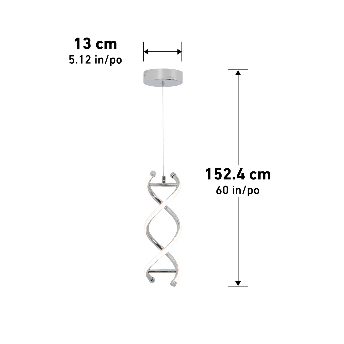 DNA LED pendant light