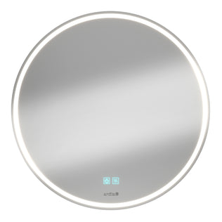 The Artika Emeraude 24″x24″ Anti-Fog LED Mirror features touch power/defogger and stylishly updates any bathroom.