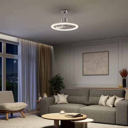 Carat 23" LED Modern Ceiling Fan with Remote Control