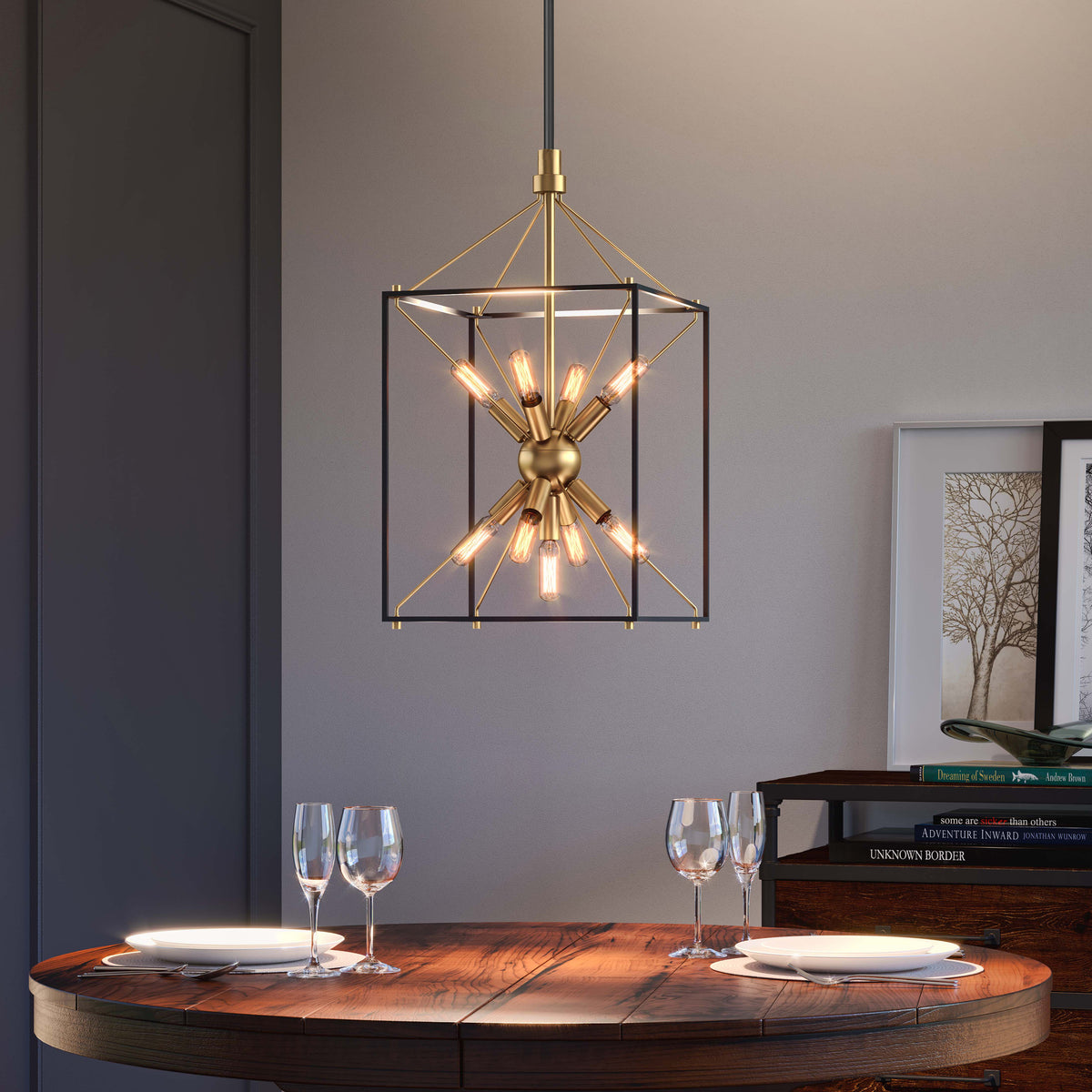 Clyde 9-light LED pendant light