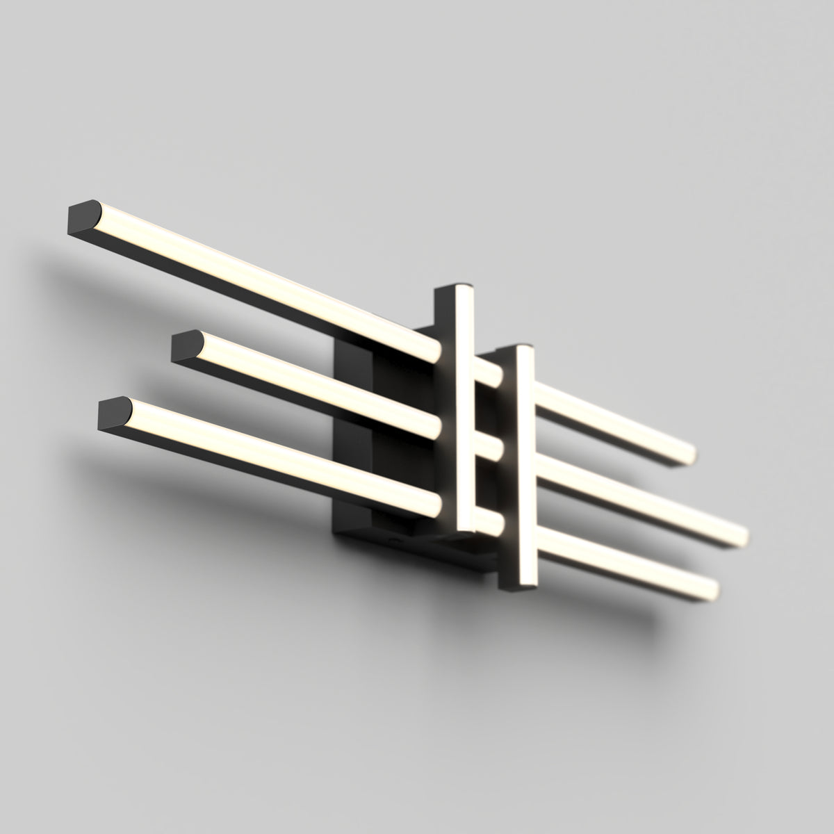 Grid modern LED bathroom vanity light