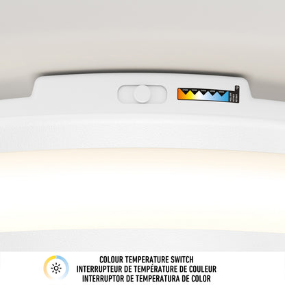 Hemisphere 15 in. LED flush mount light 5 CCT