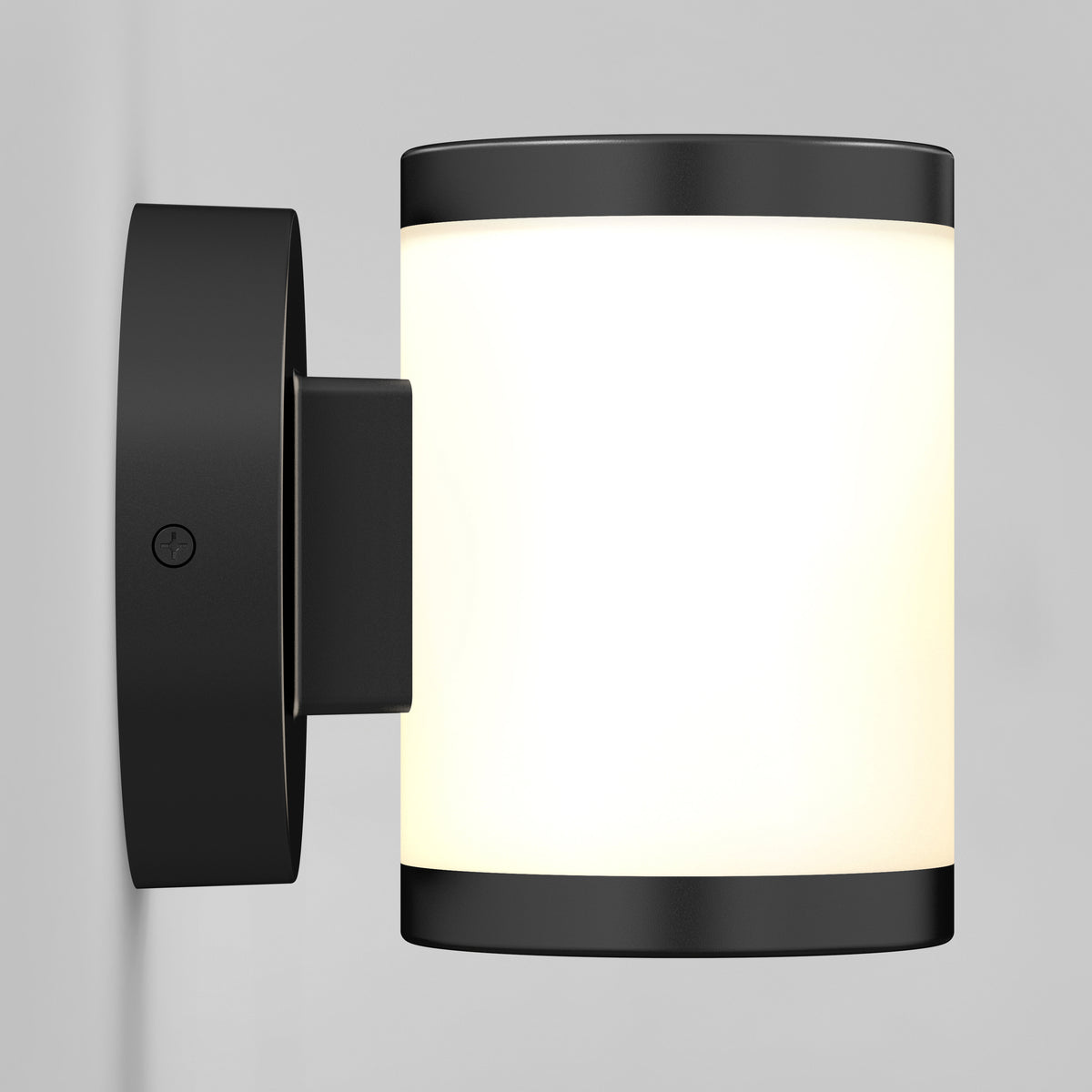 Artika Landon LED Outdoor Wall Light 2-Pack features modern black fixtures with frosted glass shades for stylish, efficient lighting.
