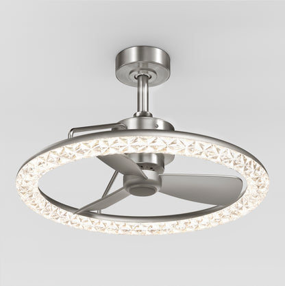 Carat 23" LED Modern Ceiling Fan with Remote Control