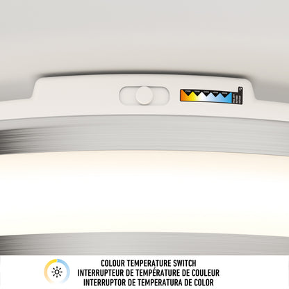 Hemisphere 15 in. LED flush mount light 5 CCT