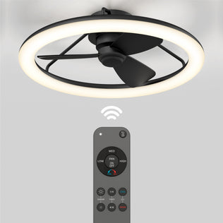 Artika Darren 23 in. LED modern fandelier ceiling fan with light features remote control for convenient, seamless operation.