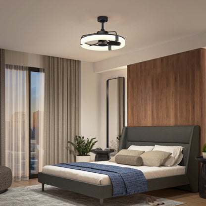 Sunnyvale ventilateur moderne 23 po. à DEL - avec télécommande