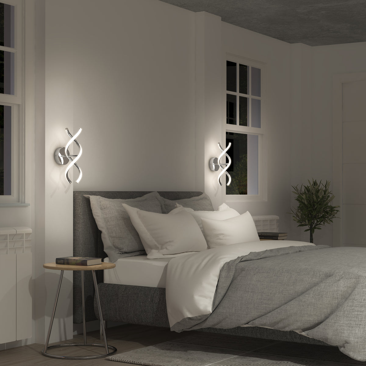 DNA modern LED wall sconce 3 CCT