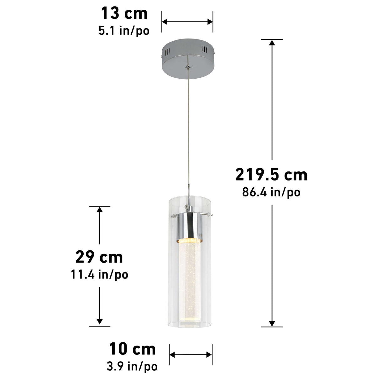 Essence LED pendant light