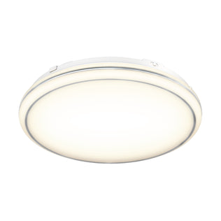 The Artika Emina 13 in. LED flush mount light offers dimmable, diffused lighting with a smooth white surface and minimalistic design. Its modern, round shape and selectable 3 CCT color temperatures suit any space.