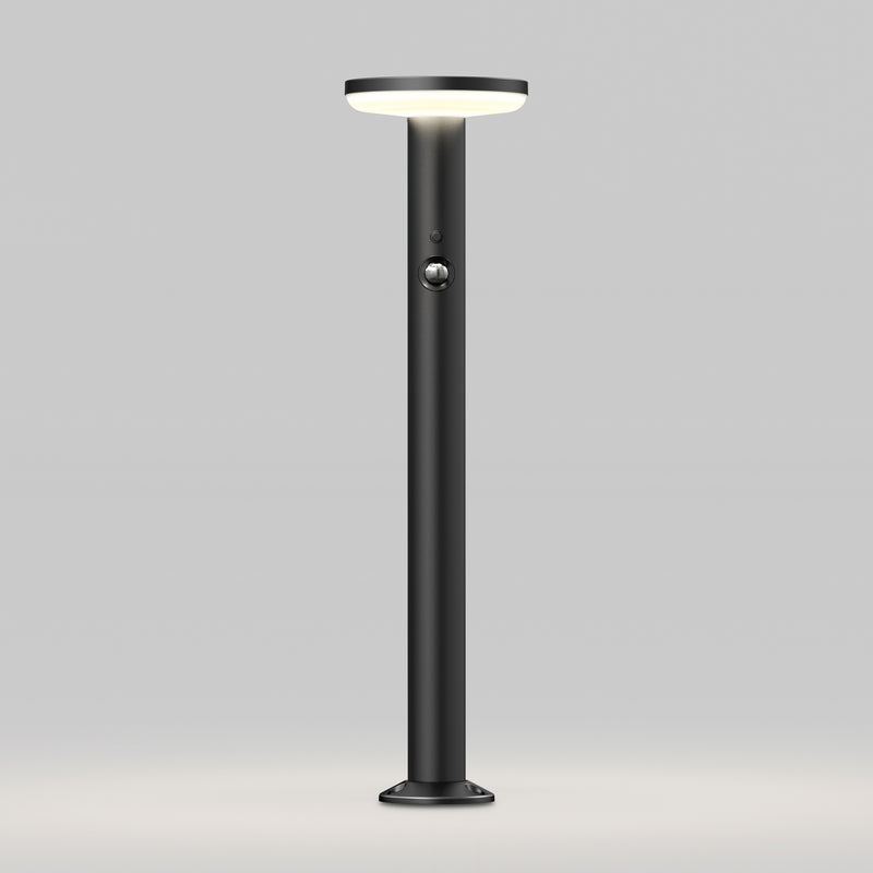 Urbia Solar LED Bollard with Motion Sensor, Matte Black