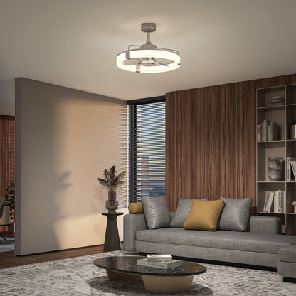 Sunnyvale ventilateur moderne 23 po. à DEL - avec télécommande