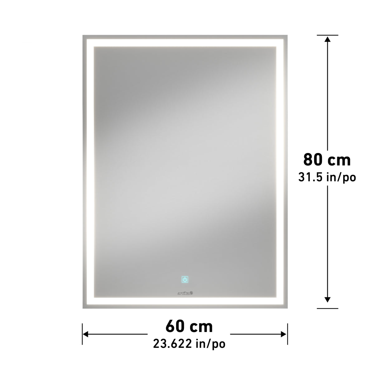 Emeraude dimmable LED mirror 3 CCT
