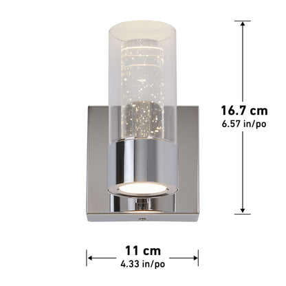 Essence applique meuble Lavabo à 1 Lumière