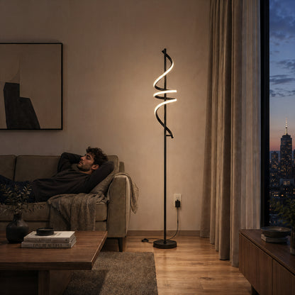 Coda modern LED floor lamp 5CCT