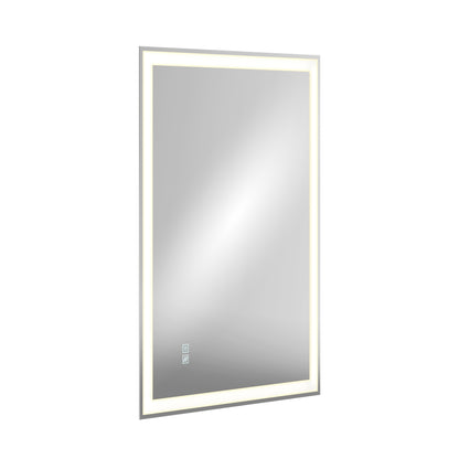 The Artika Sofia LED mirror 3 CCT with defogger is a rectangular, wall-mounted mirror featuring a slim illuminated LED border, displayed at a slight angle on a white background.
