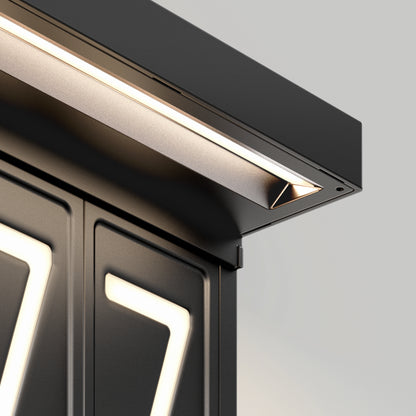 Bowen solar LED outdoor address wall light 5 CCT