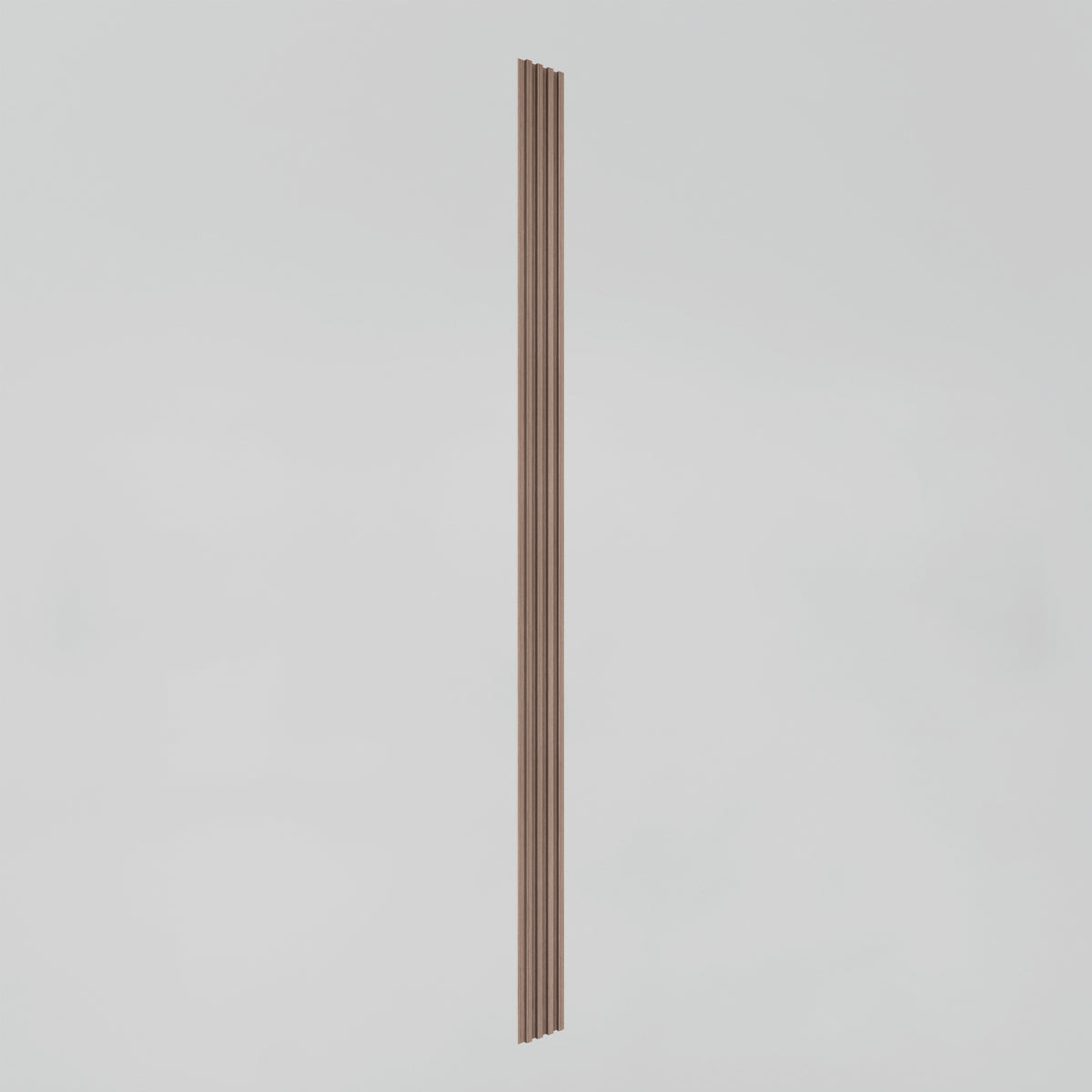 The Artika Panolok 30.67 ft wall panel kit (pack of 8) features elegant oak-finished vertical slats with four parallel grooves, bringing a Scandinavian-inspired touch to any space.
