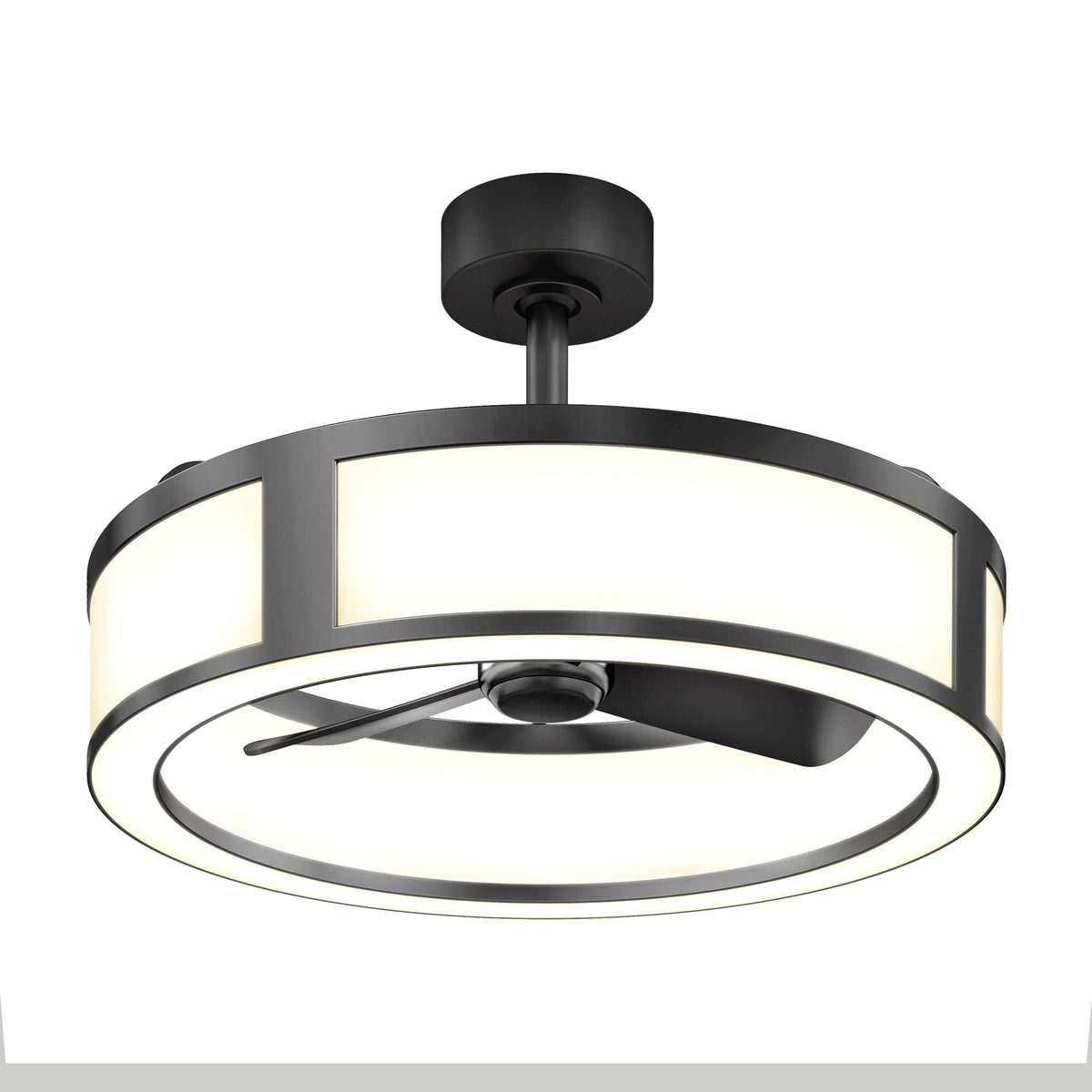 Huxley 23 in. (59 cm) LED modern fandelier ceiling fan with light
