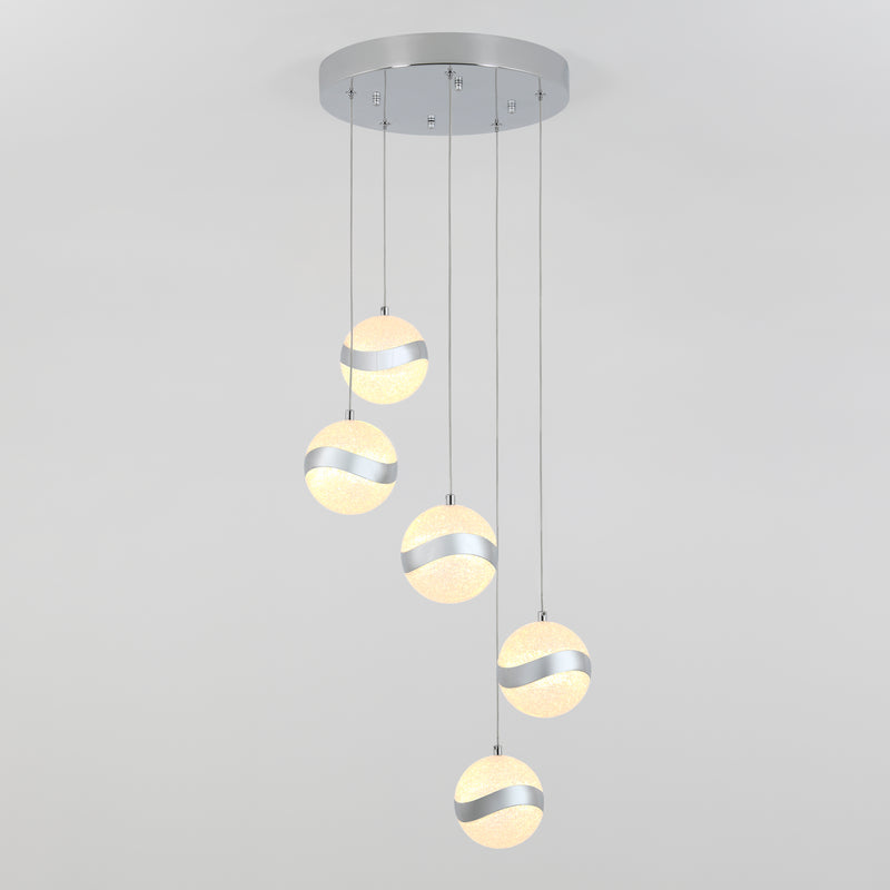 Wavey lámpara suspendida LED de 5 Luces
