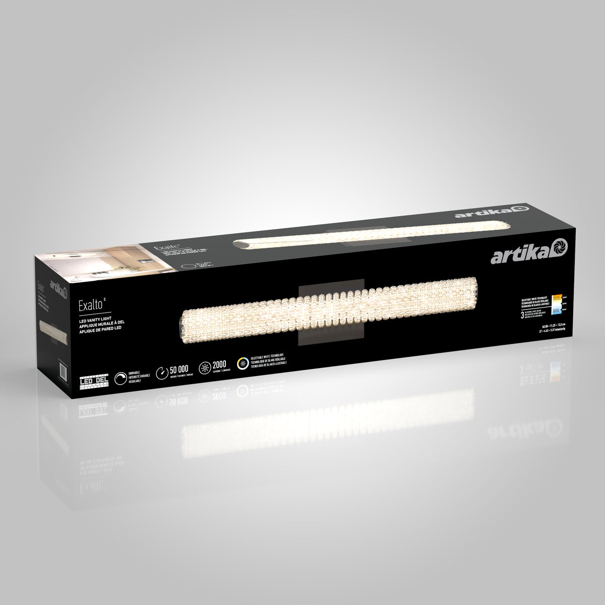 Exalto modern LED bathroom vanity light
